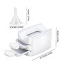 Nail Dip Powder Tray | Portable Double Layer Powder Tray,Glitter