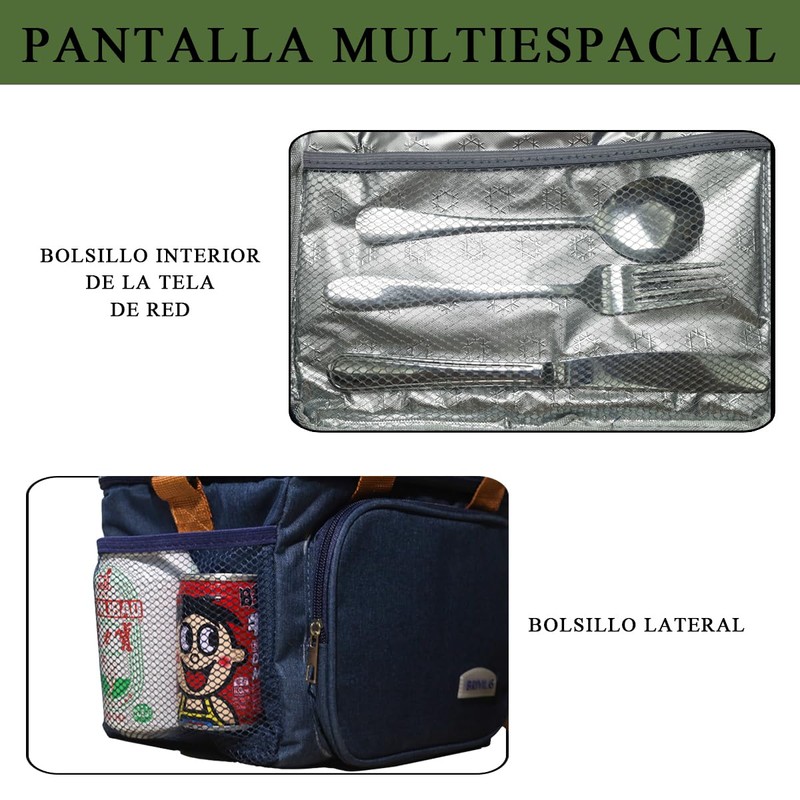 Bolsas para el Almuerzo,Bolsa de almuerzo aislada de gran capacidad