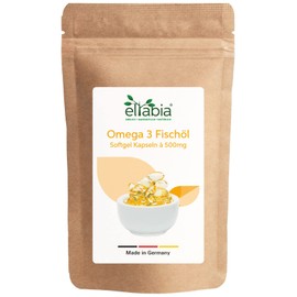 Omega 3 Capsules 200 Pieces | Fish Oil High Dose 3000mg Daily Dose with 18% EPA & 12% DHA | In Natural Triglyceride Form