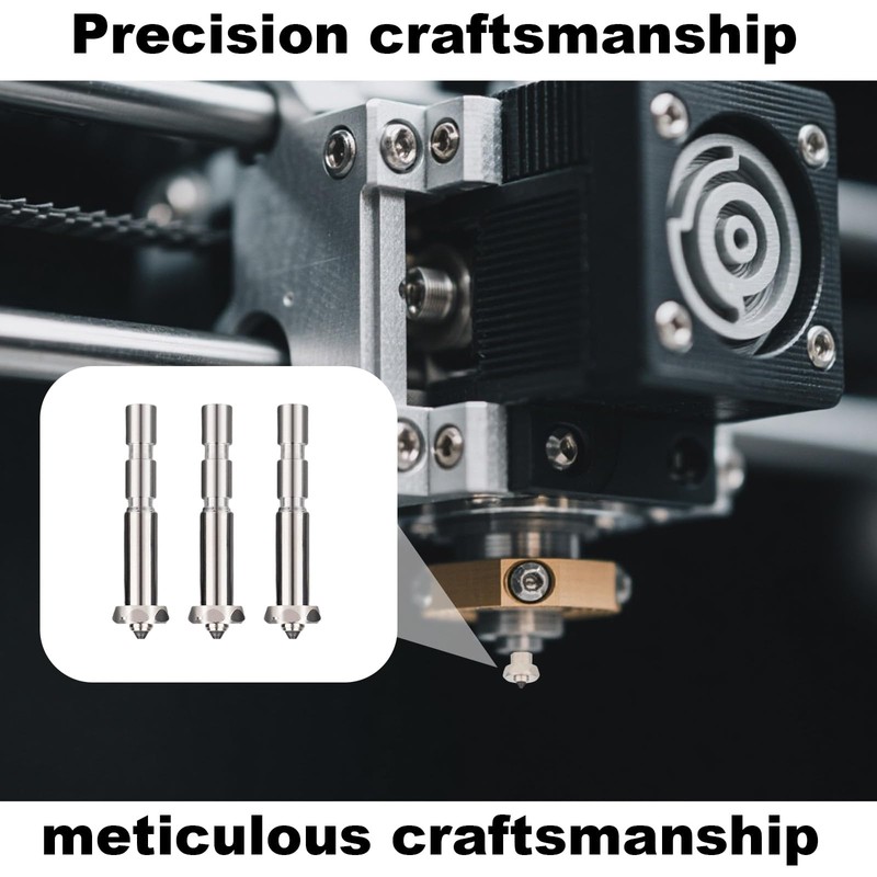 3pcs 0.6mm Integrated Nozzles for Anycubic Kobra 3 Max Combo,