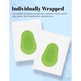 THSIREE 45 Pcs Adhesive Eye Patches for Kids, Medical Eye Patch Disposable Breathable Eyepatch for Amblyopia Lazy Eye Latex Free Adhesive Bandages for Children, 2.95 × 1.97 inches Green