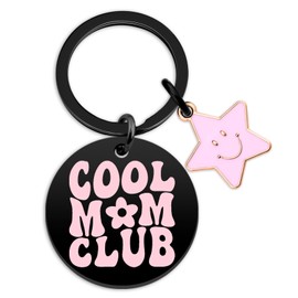 Birthday Gifts For Mom Best Mom Ever Gifts Cool Moms Club Gift For Mama Mothers Day Gift For Moms From Daughter Son Novelty Keychain jewelry Christmas Stocking Stuffers Ideas