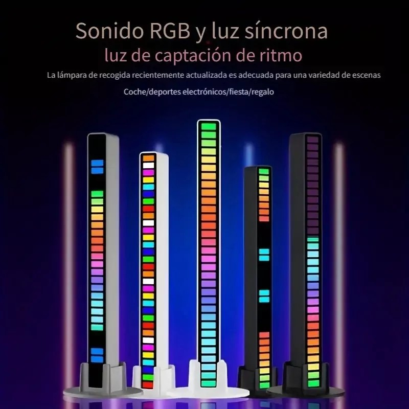 Yooshi Barra Led Ambiente Audioritmica Rgb Luz Gamer Usb Escritorio