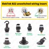ElekTek Unswitched Lamp Holder B22 BC Bayonet Cap with Shade