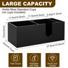 Fiwochic 2 Pcs Acrylic Coffee Cup Holder with 3 Compartments
