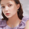 Seiyang Collar con signo de paz de plata de ley