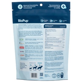 PupFlex+ Chewable Hip & Joint Supplement for Dogs with UC-II® Collagen, CurcuVET®, Krill Omega-3 – More Effective than Glucosamine – Vet Certified – Small, Medium, Large Dogs(60ct.) – 3rd-Party Tested