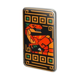 Geometric Velociraptor Raptor Dinosaur Rectangle Lapel Pin Tie Tack