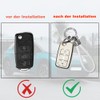 RCBDCYGJ Car Key Case Cover Fits VW Volkswagen Tiguan Passat