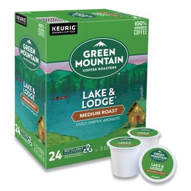 Green Mountain Coffee Roasters 6523CT Lake & Lodge Coffee K-Cups, 96/carton