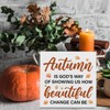 Autumn Sign Fall Wood Block Sign Rustic Fall Quote Wooden