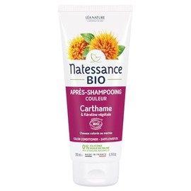 Natessance - Colour Conditioner - Organic Safflower & Vegetable Keratin - Certified Organic Cosmos Organic - 200ml Tube