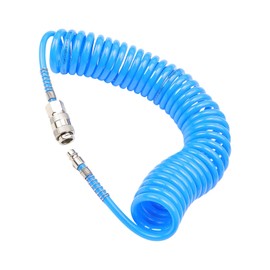 LNSYSNS Kompressor Schlauch, 5 x 8mm Luftschlauch mit 1/4-Zoll-Anschluss, 6m Druckluftschlauch, Blau, für die Gaszufuhr