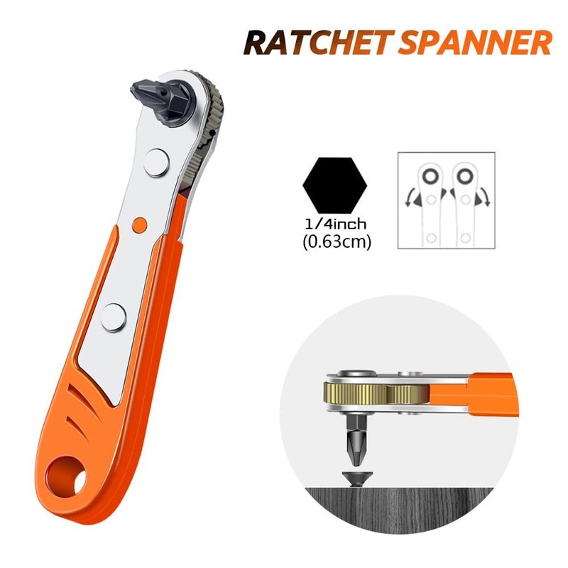 ieron 3 Pack Mini Ratchet Wrench, Right Angle Phillips 36