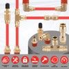 CheeMuii 76 PCS Brass DOT Air Line Fittings with 100FT