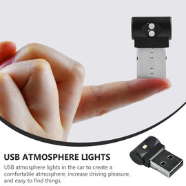 Abaodam USB Ambient Light Car Ambient Lighting for Car Decorative Car Interior Accessories Universal Usb Light Interior Ambient Lighting Kit For Cars Laptops 6-Color Mini USB LED Light
