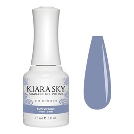 KIARA SKY Gel Polish | Soak-Off All In One 0.5 fl oz | G5081 Bon Voyage (Denim Blue Shade)