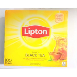 Lipton Black Tea Bags 100% Natural Tea 100 ct (Pack of 2)