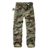 TRGPSG Mens Cargo Pants Casual Hiking Pants Camo Outdoor Streetwear