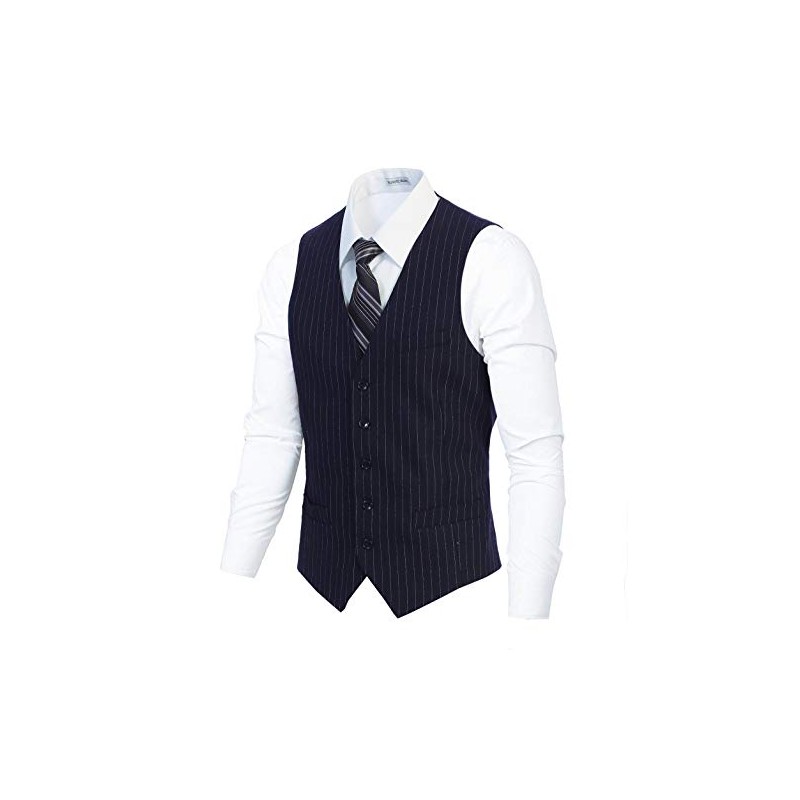 Gioberti - Chaleco de 5 botones para hombre, mezcla de