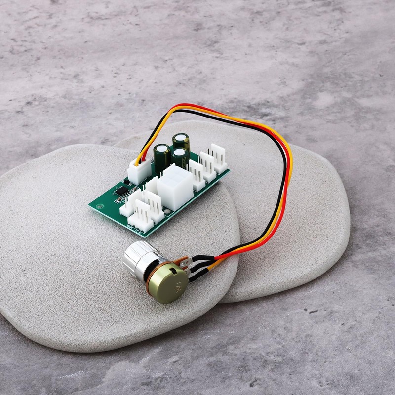 Create idea 2Pcs 4-Pin 8-Wege-Lüfterdrehzahlregler 60x35x16mm 12V für Computer