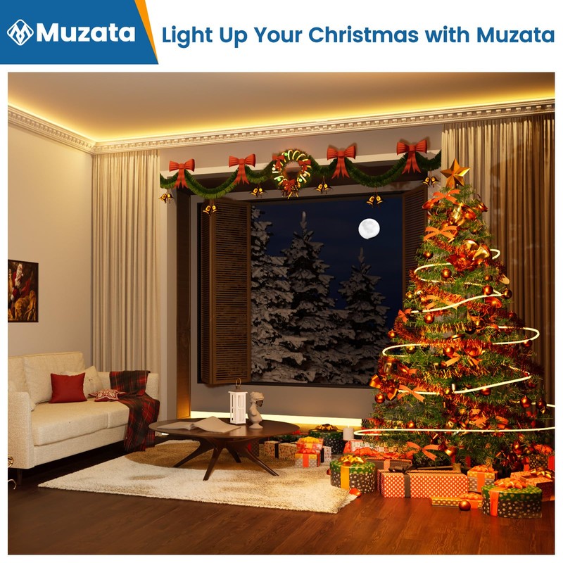 Muzata 6Pack 3.3FT/1M Deeper Spotless LED Channel System with Milky