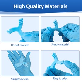 JMU Aligner Chewies, 2 PCS Y-Shaped Chewies for Aligner Trays Seaters Invisible Braces Orthodontic Munchies Dental Chewies, Blue