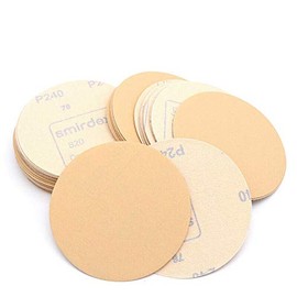 POWERTOOL Round Flocking Sandpaper, 1pcs Sanding Paper for Hook & Loop Sanding Disc Grit 400 Grit