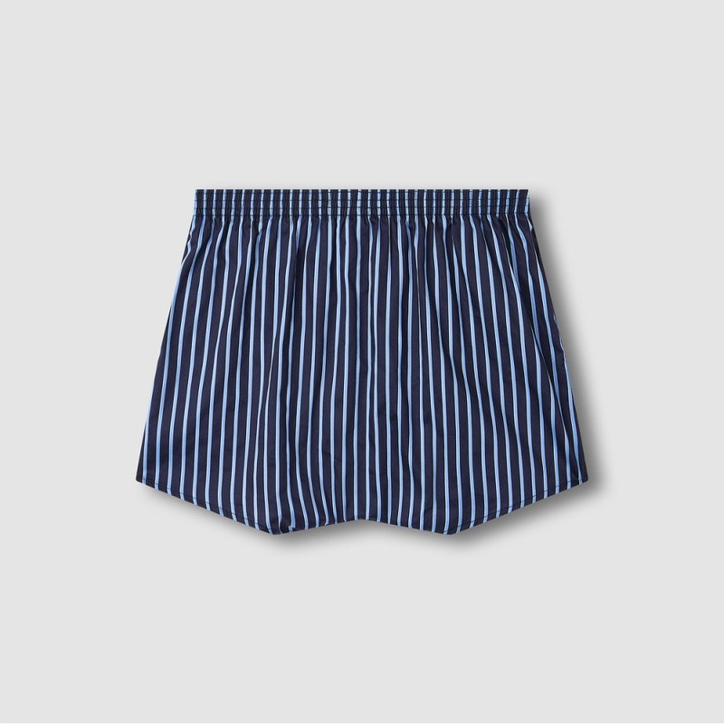 JAJU [JAJU] Men's 80s Cotton Trunk Underwear_Dark Navy