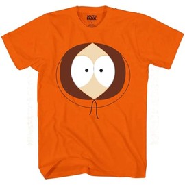 Changes South Park Kenny Face Costume T-Shirt (3X-Large) Orange