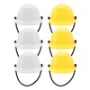 VOSAREA Pack of 6 Mini Protective Helmet Dolls - Plastic