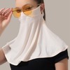 UPF 50+ UV Protection Full Face Neck Shoulder Cover Mask Pink 10ea