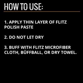 Flitz Flitz Metal Polish and Cleaner Paste, Also Works on Plastic, Fiberglass, Aluminum, Jewelry, Sterling Silver - Headlight Restoration and Rust Remover - Made in the USA - 1.76 OZ - 6 Pack