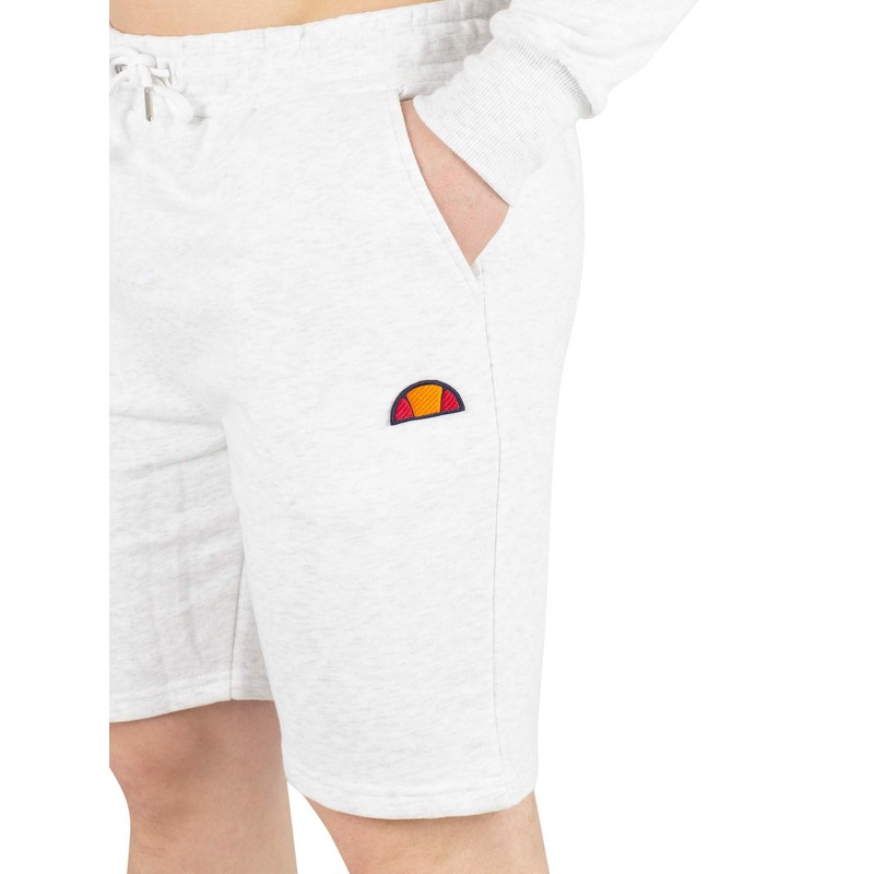 ellesse Noli Fleece Shorts White Marl