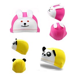 Children's Character Spandex Swim Cap Custom Print #4 Elephant 2ea