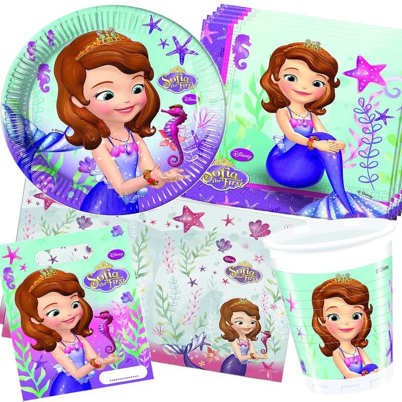 Generique - 8 Princess Sofia cardboard plates 9
