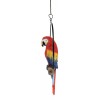 Atlantic Collectibles Ebros Hanging Scarlet Macaw Parrot Perching on Branch