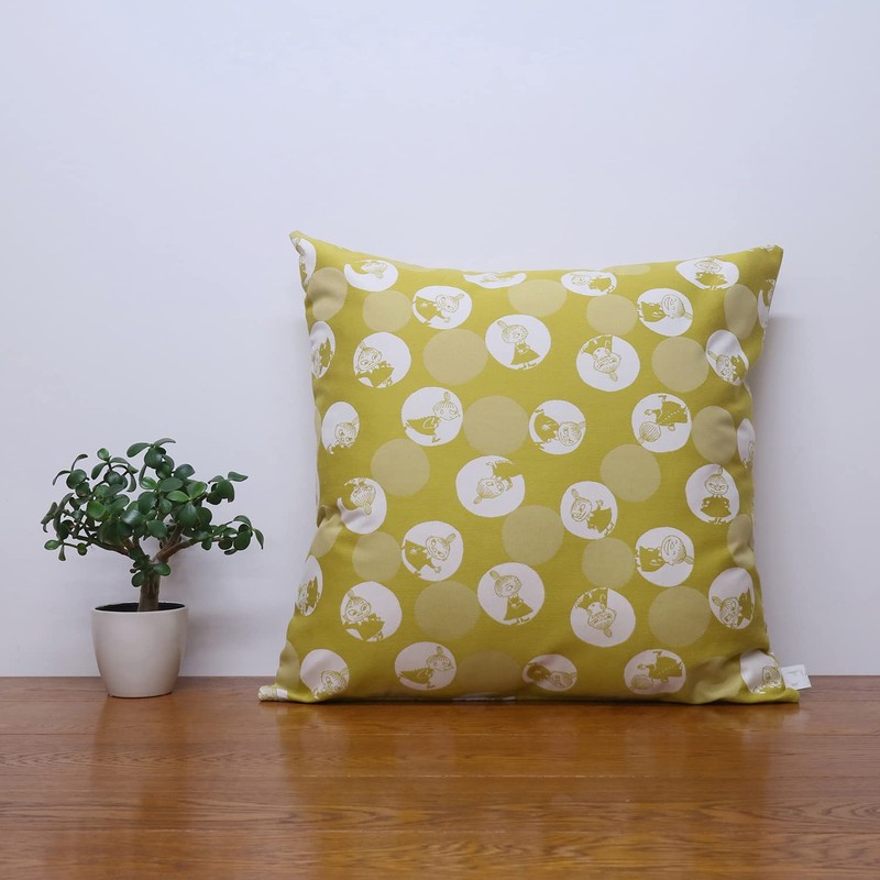 Quarter Report (MOOMIN) Moomin Cushion Cover Bubble Dot My Mustard