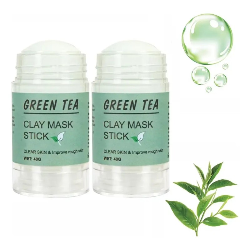 Mascarilla De Té Verde En Barra Sin Poros, Arcilla Purificad