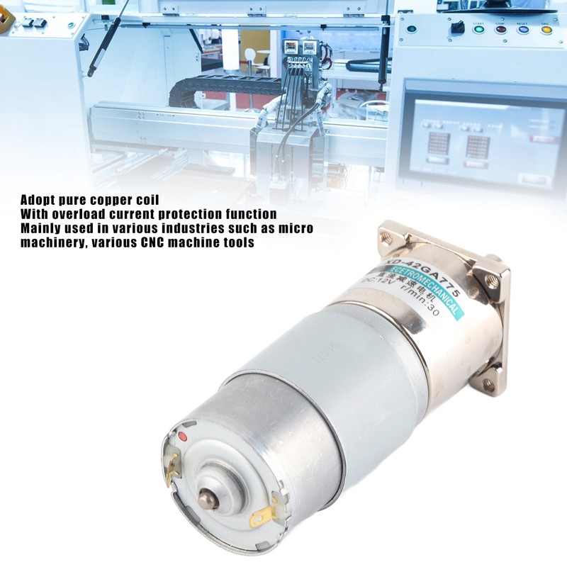 DC Gear Motor Mini Low Speed CW CCW Permanent Magnet