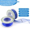 6 Rolls x 10 Yards Sheer Chiffon Ribbons, 1 Inch