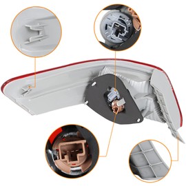 Passenger Side Tail Light Replacement for Toyota Camry 2007 2008 2009 Rear Outer Tail Light Lamp TO2819131 RH Right Side