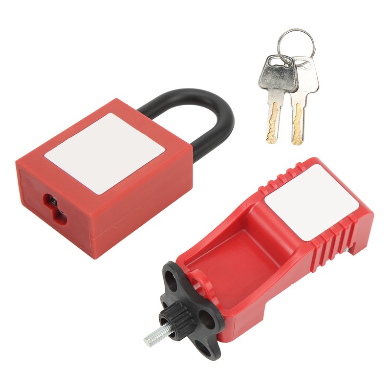 Lock Circuit Breaker Lockout Alloy Serrated Nylon Padlock 25mm Lockhole