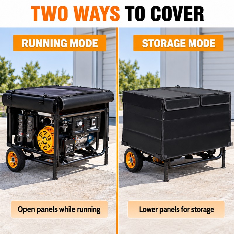 IGAN Waterproof Generator Running Cover for 3500-12000W Portable Generators, Heavy
