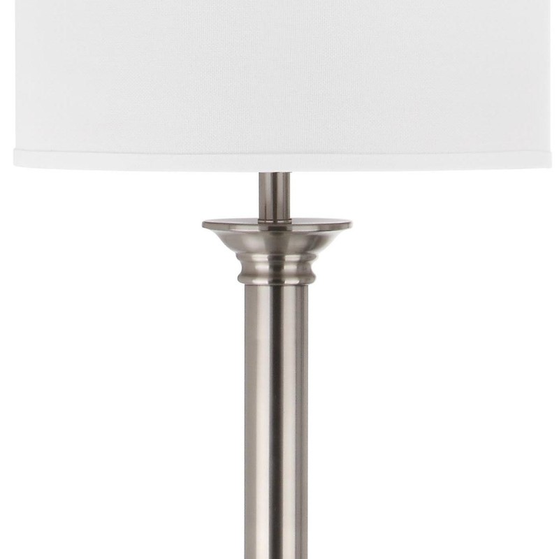 SAFAVIEH Lighting Collection Livia Modern Farmhouse Nickel 60-inch Living Room
