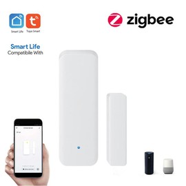 Qezodsx TUYA Zigbee 3.0 Window Door Sensor ZigBee 3.0 Connection Multifunction for Hub SmartLife App