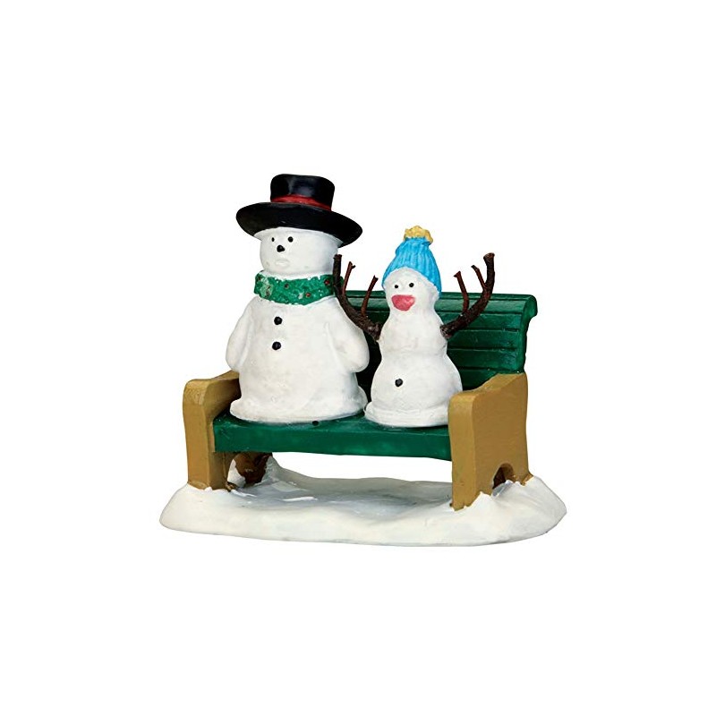 Snowdad & Snowbaby - Lemax Christmas Village