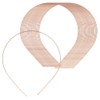 VASANA 50Pcs 1.2mm Width Copper Metal Headbands Plain Thin Bulk