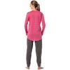 Women's Soft Cotton Long Pyjamas in Salmon Colours with Button