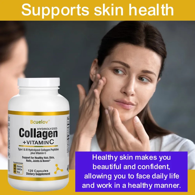 Cpsulas De Pptidos De Colgeno Hidrolizado Y Vitamina C Sin